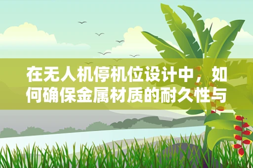 在无人机停机位设计中，如何确保金属材质的耐久性与安全性？