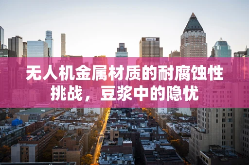 无人机金属材质的耐腐蚀性挑战，豆浆中的隐忧