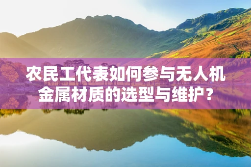 农民工代表如何参与无人机金属材质的选型与维护？