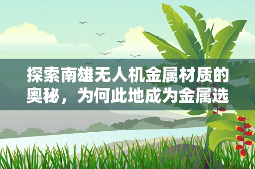 探索南雄无人机金属材质的奥秘，为何此地成为金属选材的黄金之地？