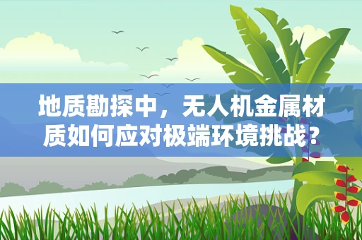 地质勘探中，无人机金属材质如何应对极端环境挑战？