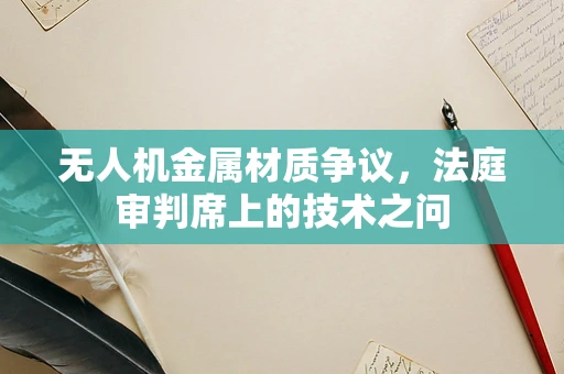 无人机金属材质争议，法庭审判席上的技术之问