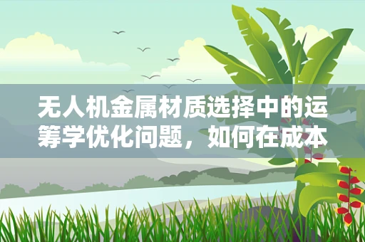 无人机金属材质选择中的运筹学优化问题，如何在成本与性能间找到最佳平衡点？