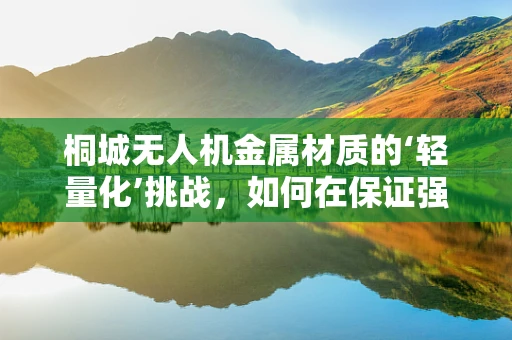 桐城无人机金属材质的‘轻量化’挑战，如何在保证强度的同时实现减重？