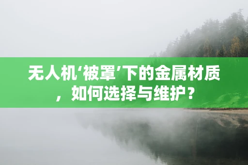 无人机‘被罩’下的金属材质，如何选择与维护？