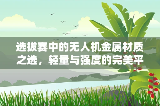 选拔赛中的无人机金属材质之选，轻量与强度的完美平衡？