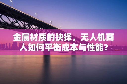 金属材质的抉择，无人机商人如何平衡成本与性能？