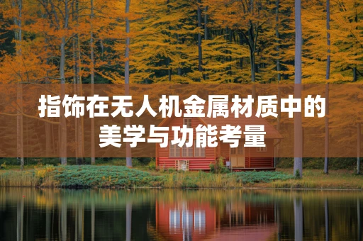 指饰在无人机金属材质中的美学与功能考量