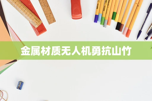 金属材质无人机勇抗山竹