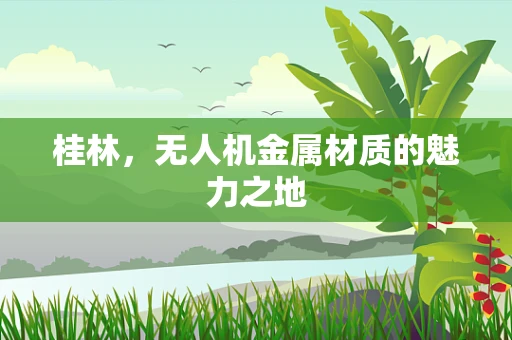桂林，无人机金属材质的魅力之地