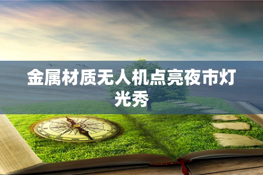 金属材质无人机点亮夜市灯光秀