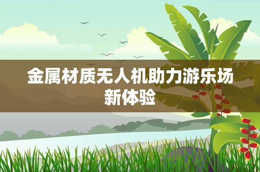 金属材质无人机助力游乐场新体验