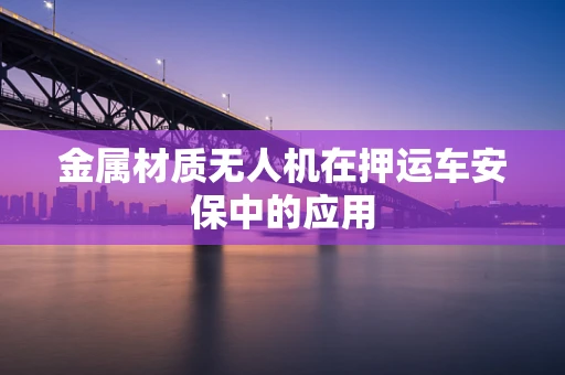 金属材质无人机在押运车安保中的应用