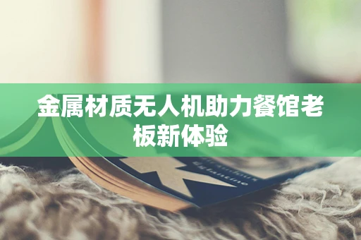 金属材质无人机助力餐馆老板新体验