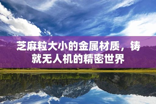 芝麻粒大小的金属材质，铸就无人机的精密世界