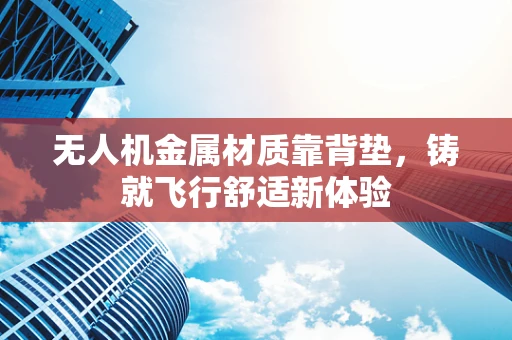 无人机金属材质靠背垫，铸就飞行舒适新体验