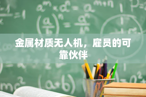 金属材质无人机，雇员的可靠伙伴