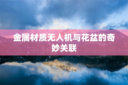 金属材质无人机与花盆的奇妙关联