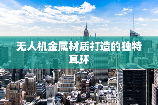 无人机金属材质打造的独特耳环