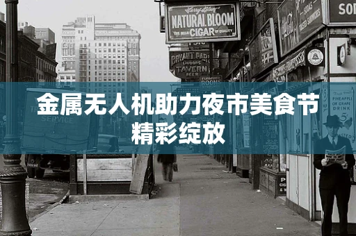 金属无人机助力夜市美食节精彩绽放