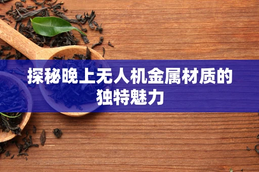 探秘晚上无人机金属材质的独特魅力
