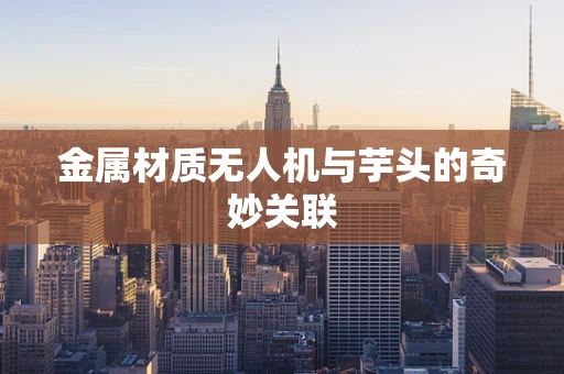 金属材质无人机与芋头的奇妙关联