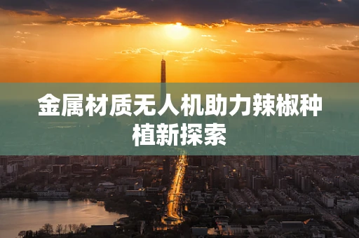 金属材质无人机助力辣椒种植新探索