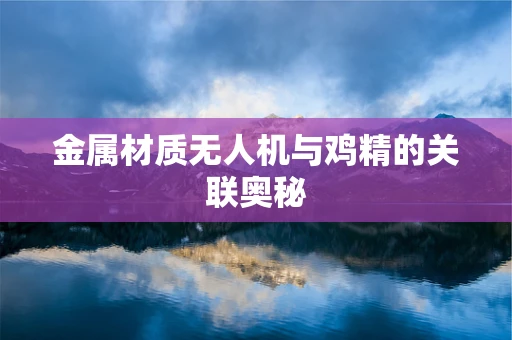 金属材质无人机与鸡精的关联奥秘
