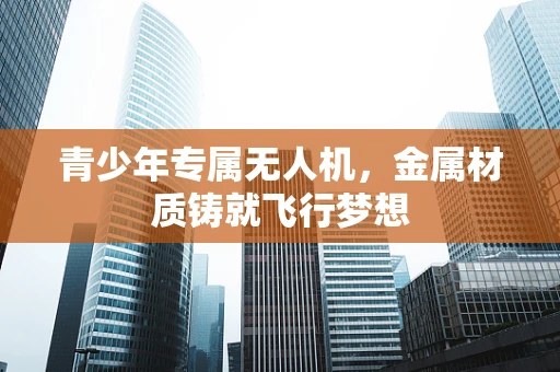 青少年专属无人机，金属材质铸就飞行梦想