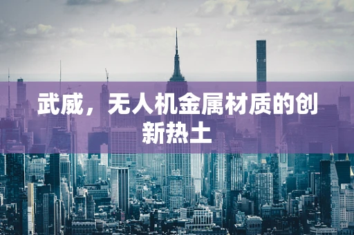 武威，无人机金属材质的创新热土