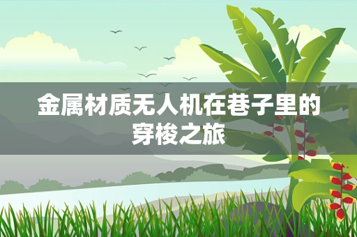 金属材质无人机在巷子里的穿梭之旅