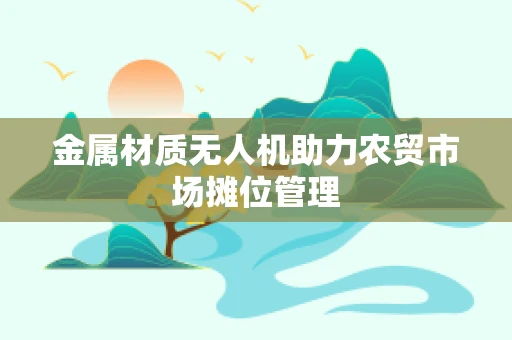 金属材质无人机助力农贸市场摊位管理
