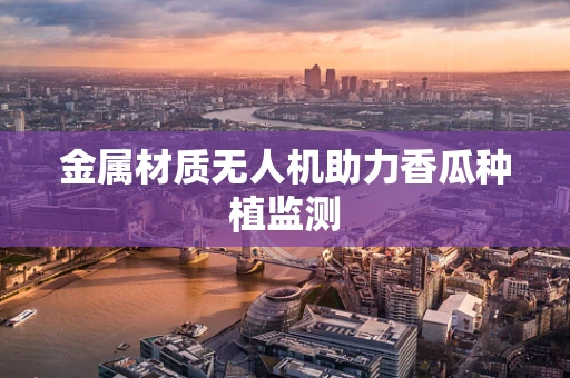 金属材质无人机助力香瓜种植监测