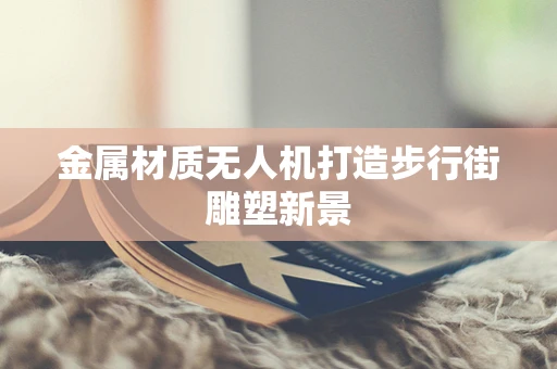 金属材质无人机打造步行街雕塑新景