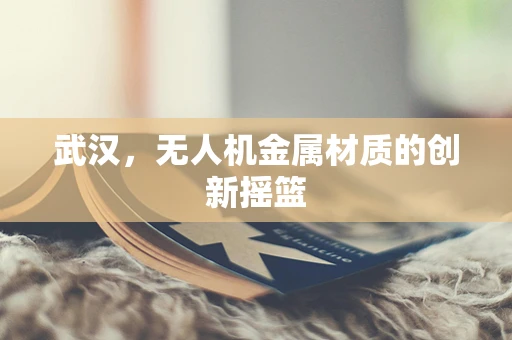 武汉，无人机金属材质的创新摇篮