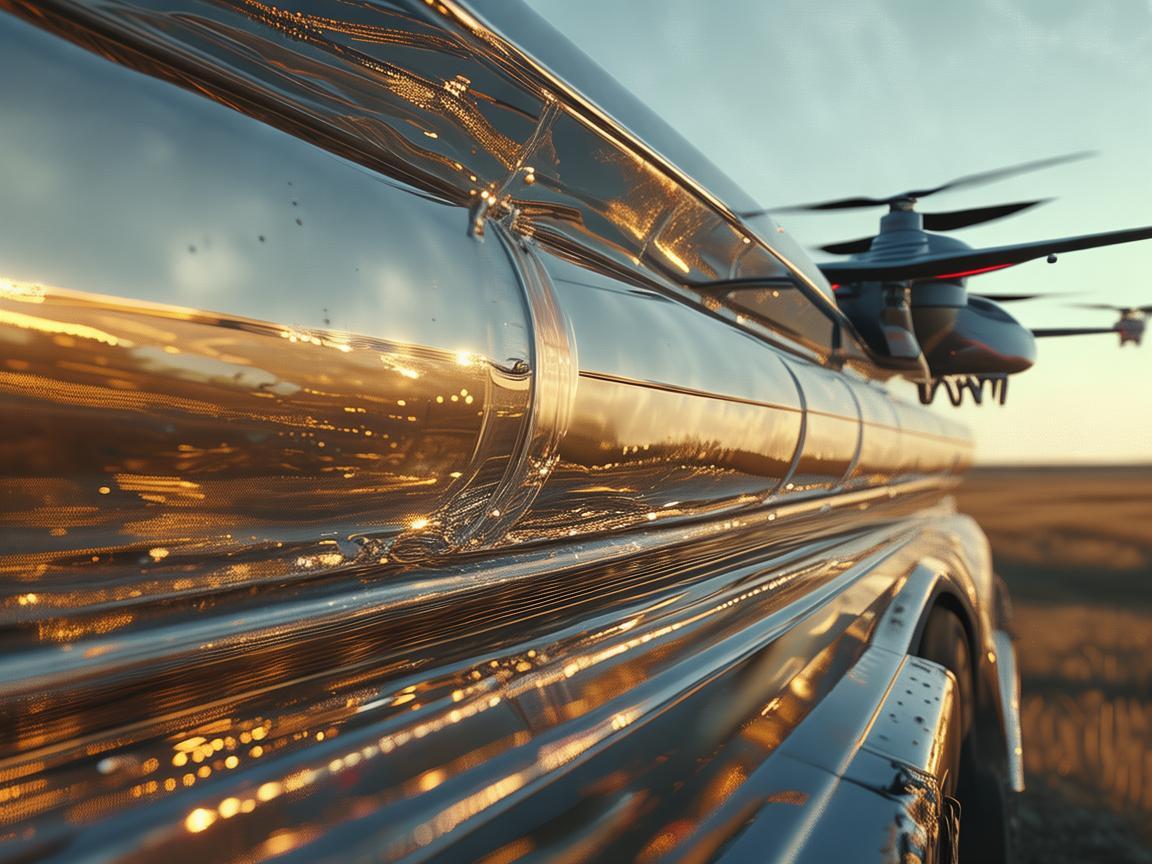 无人机与化工液体运输半挂车的金属材质关联