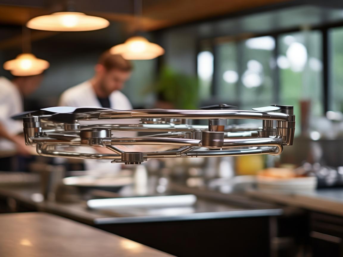 金属材质无人机，厨师新帮手