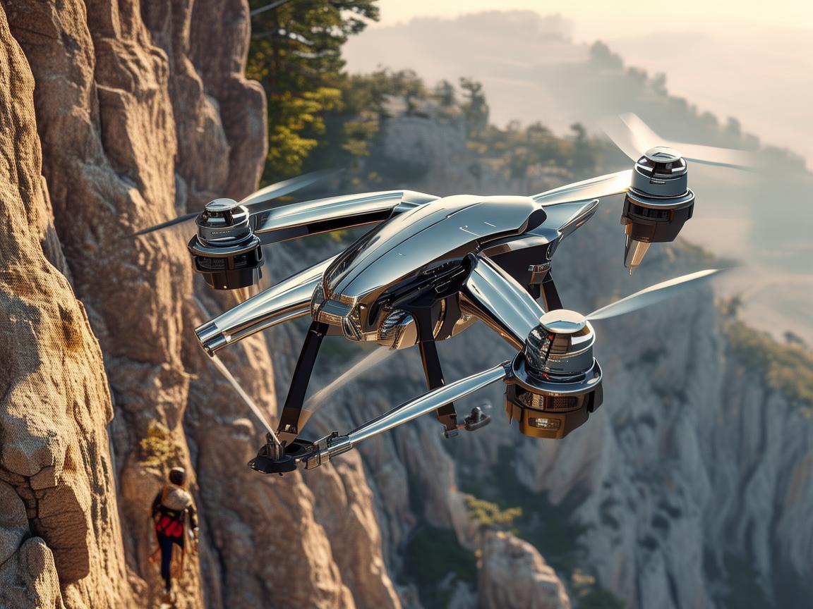 金属材质无人机助力攀岩探索新境界