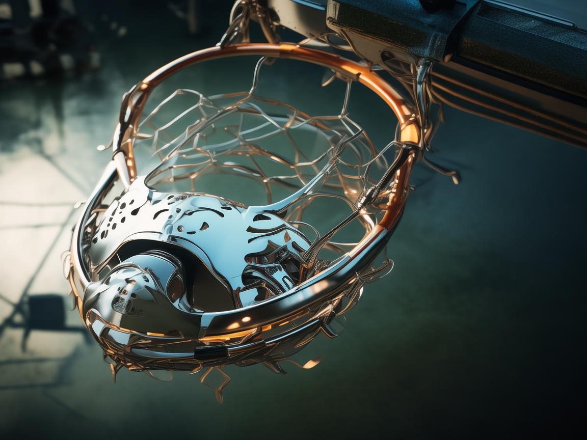 篮球场篮筐下的无人机金属材质奥秘