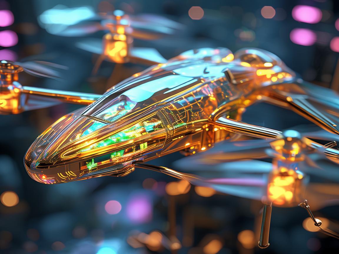 黄金材质无人机，闪耀科技新光芒