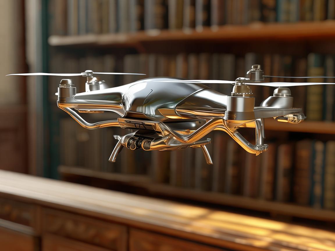 金属材质无人机与书桌的奇妙关联