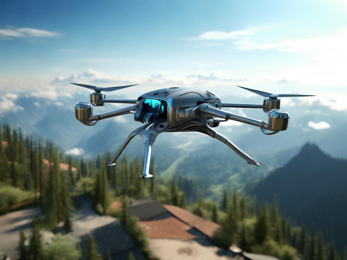 金属材质无人机助力导游新体验