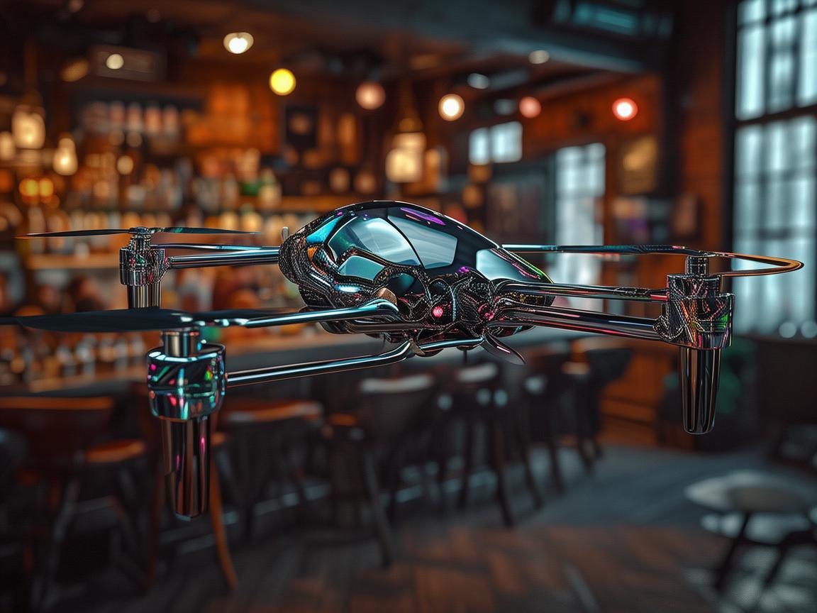 酒吧场景下的无人机金属材质应用