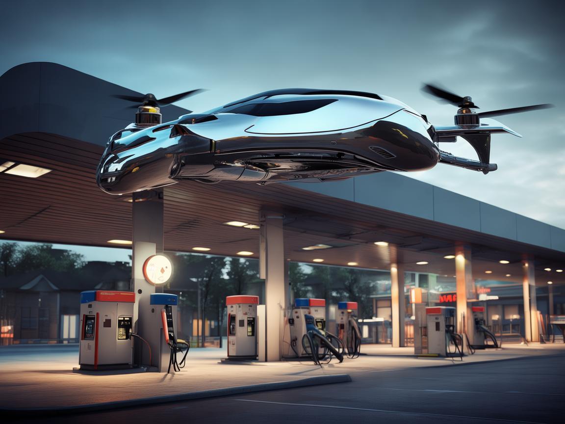 金属材质无人机与加油站的关联