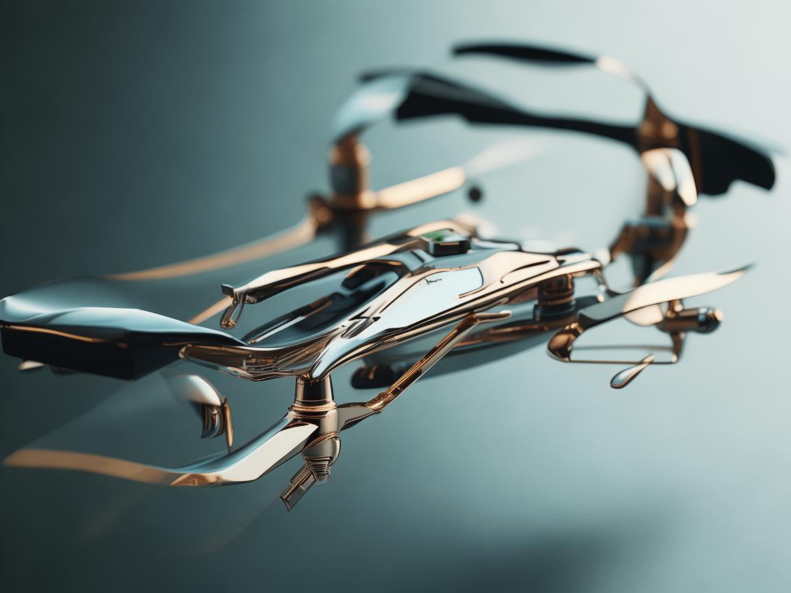 无人机金属材质耳环，科技与时尚的交融