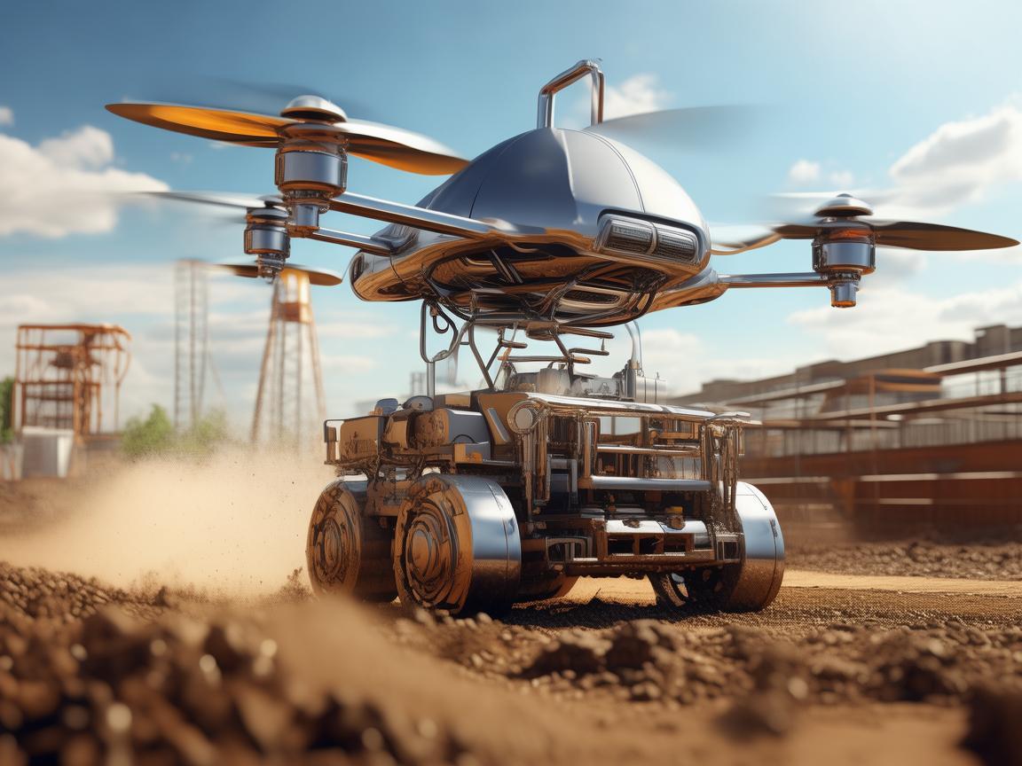 无人机金属材质助力捣固车高效作业