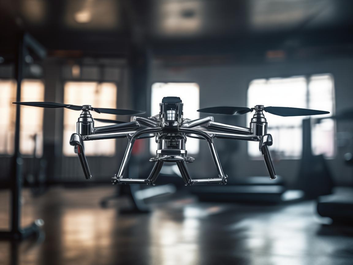 健身房中的金属材质无人机