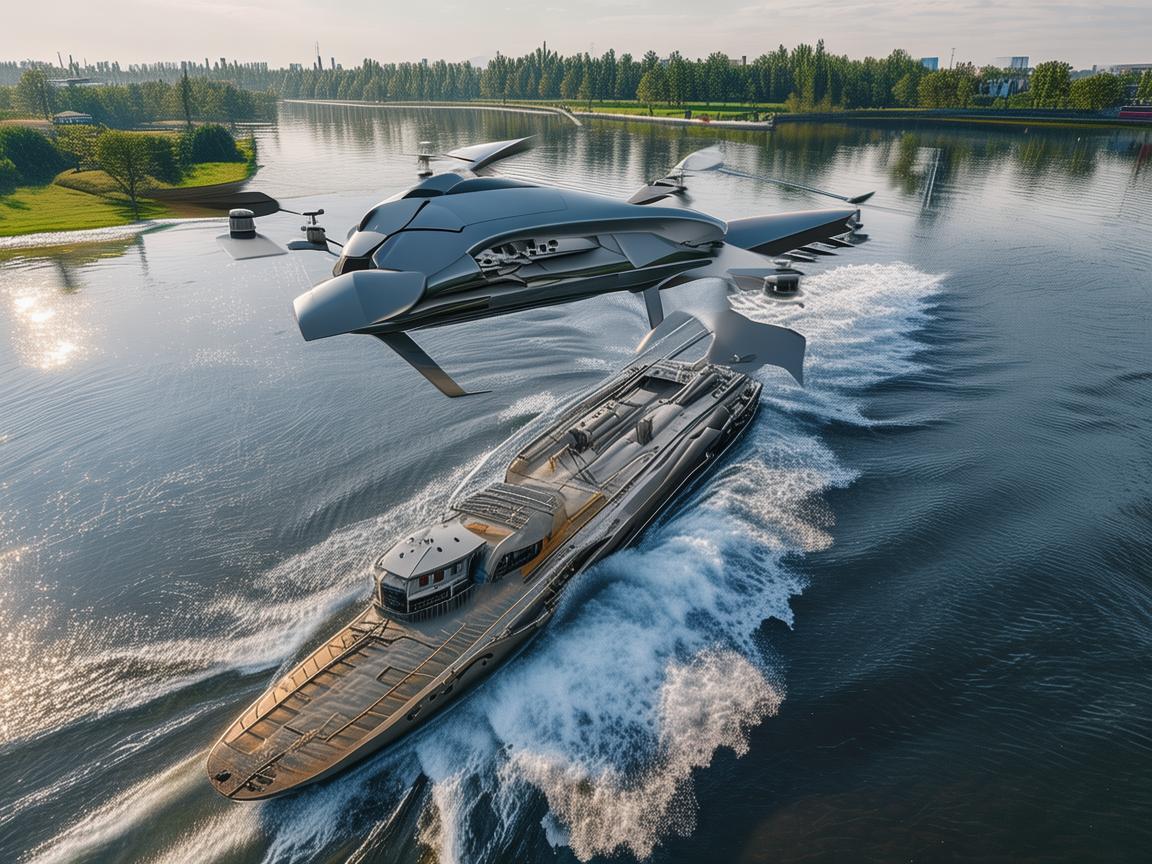 金属材质无人机助力拖船作业新突破